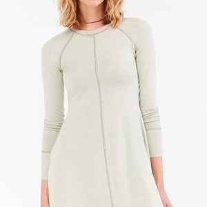 Urban Outfitters BDG Mint Outfield Long Sleeve Sweatshirt Dress Size L NWT